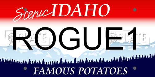 ROGUE1 Idaho License Plate