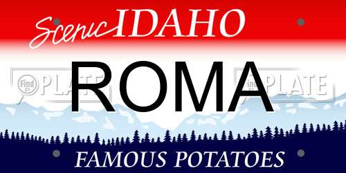 ROMA Idaho License Plate