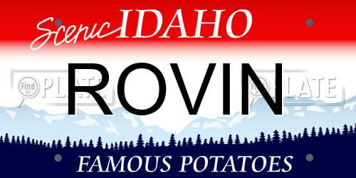 ROVIN Idaho License Plate