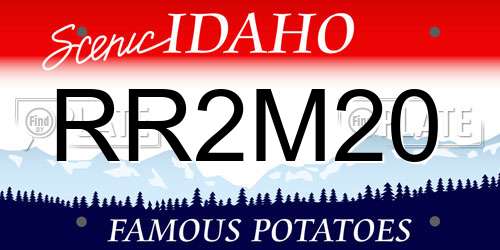 RR2M20 Idaho License Plate