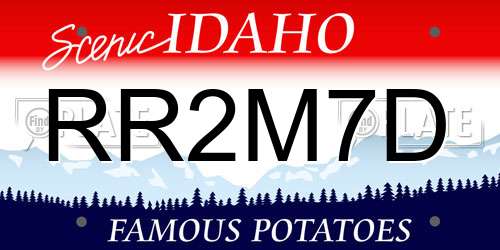 RR2M7D Idaho License Plate