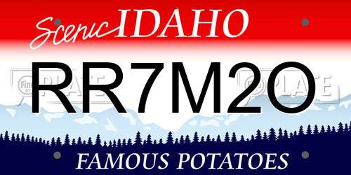RR7M2O Idaho License Plate