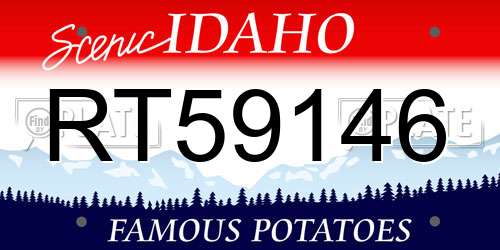 RT59146 Idaho License Plate