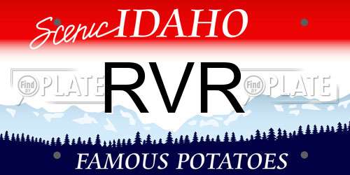 RVR Idaho License Plate