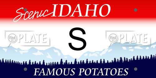 S Idaho License Plate