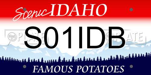 S01IDB Idaho License Plate