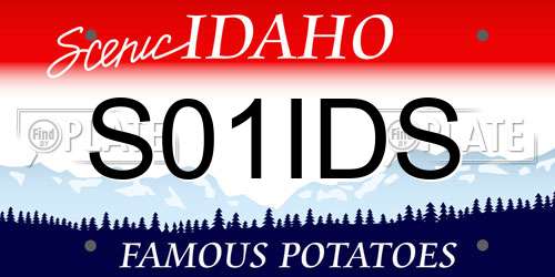 S01IDS Idaho License Plate