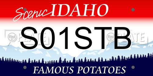 S01STB Idaho License Plate