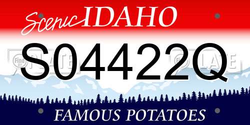 S04422Q Idaho License Plate