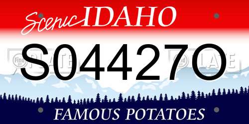 S04427O Idaho License Plate