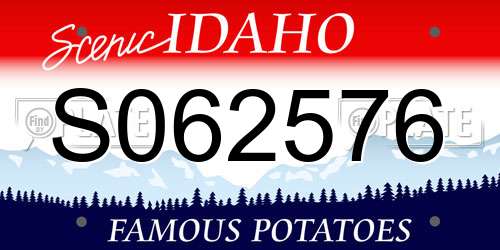 S062576 Idaho License Plate