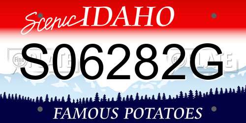 S06282G Idaho License Plate