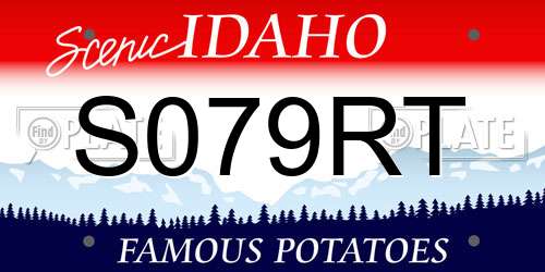 S079RT Idaho License Plate