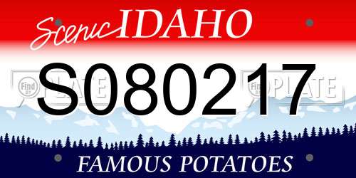 S080217 Idaho License Plate