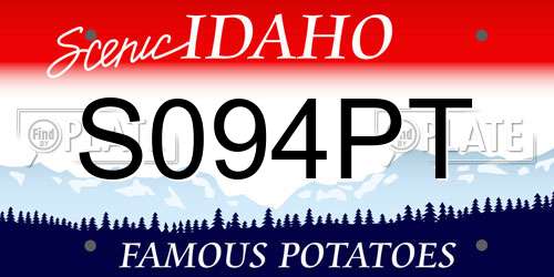 S094PT Idaho License Plate