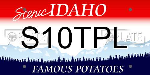 S10TPL Idaho License Plate