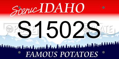 S1502S Idaho License Plate