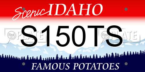 S150TS Idaho License Plate