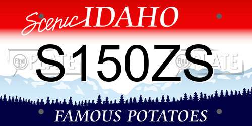 S150ZS Idaho License Plate