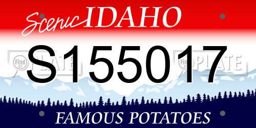 S155017 Idaho License Plate
