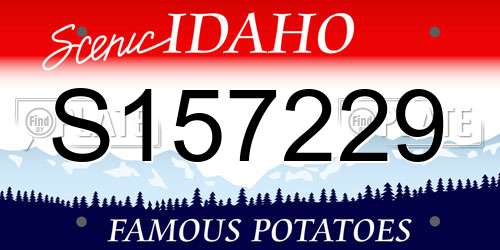 S157229 Idaho License Plate