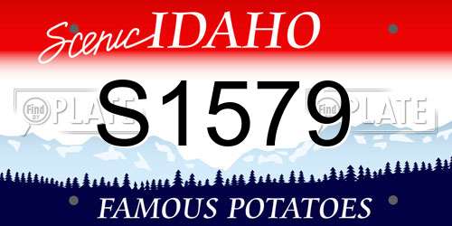 S1579 Idaho License Plate