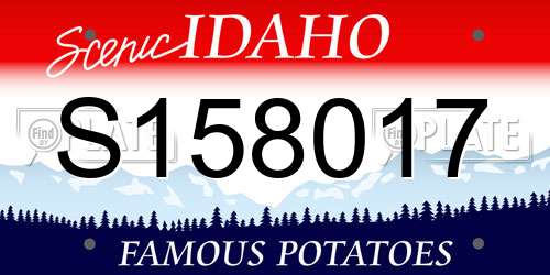 S158017 Idaho License Plate