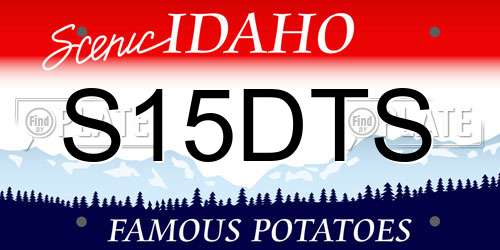 S15DTS Idaho License Plate
