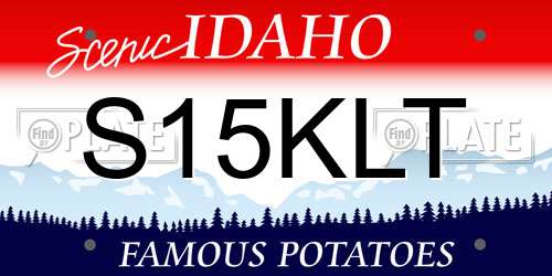 S15KLT Idaho License Plate