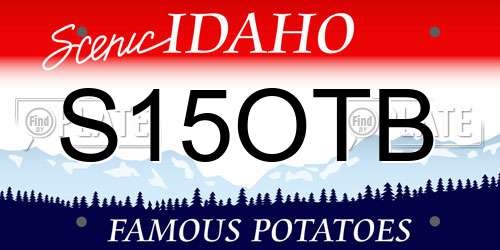 S15OTB Idaho License Plate