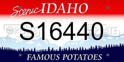 S16440 Idaho License Plate