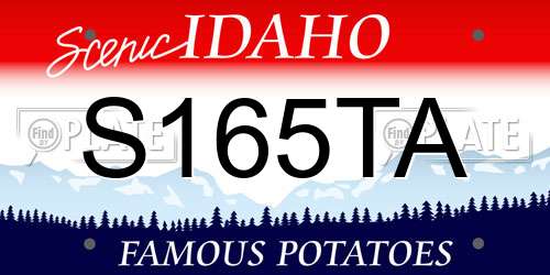 S165TA Idaho License Plate