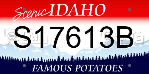 S17613B Idaho License Plate