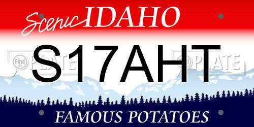 S17AHT Idaho License Plate
