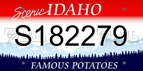 S182279 Idaho License Plate