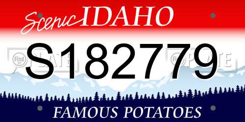 S182779 Idaho License Plate