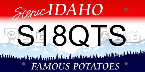 S18QTS Idaho License Plate