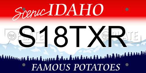 S18TXR Idaho License Plate