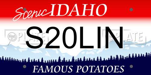 S20LIN Idaho License Plate