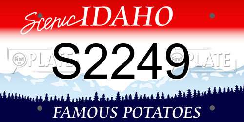 S2249 Idaho License Plate