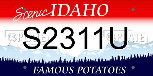 S2311U Idaho License Plate