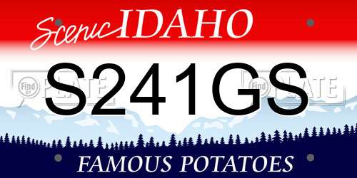 S241GS Idaho License Plate