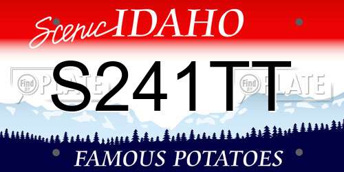 S241TT Idaho License Plate