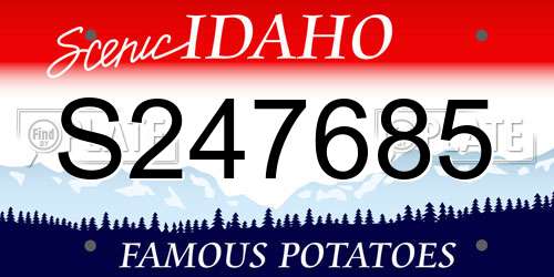 S247685 Idaho License Plate