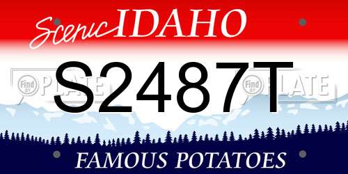 S2487T Idaho License Plate