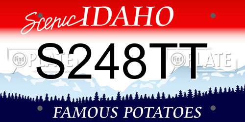 S248TT Idaho License Plate