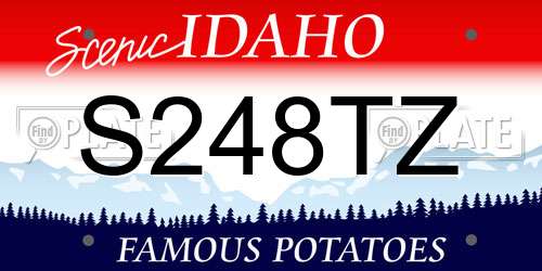 S248TZ Idaho License Plate