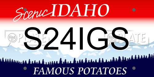 S24IGS Idaho License Plate