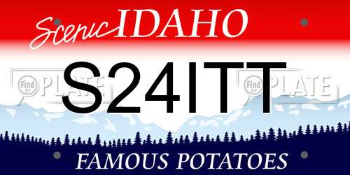 S24ITT Idaho License Plate