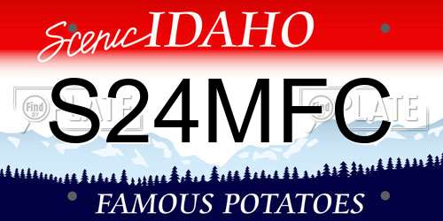 S24MFC Idaho License Plate